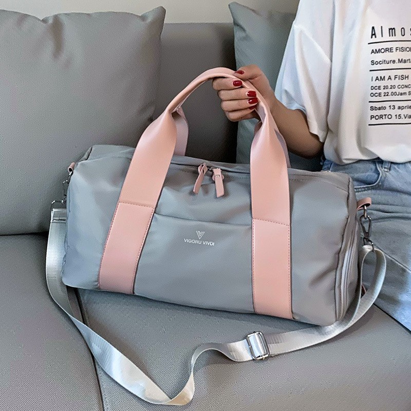 Sacos De Esportes Das Mulheres De Fitness Tecido Saco De Yoga À Prova D'água Bolsas De Via...