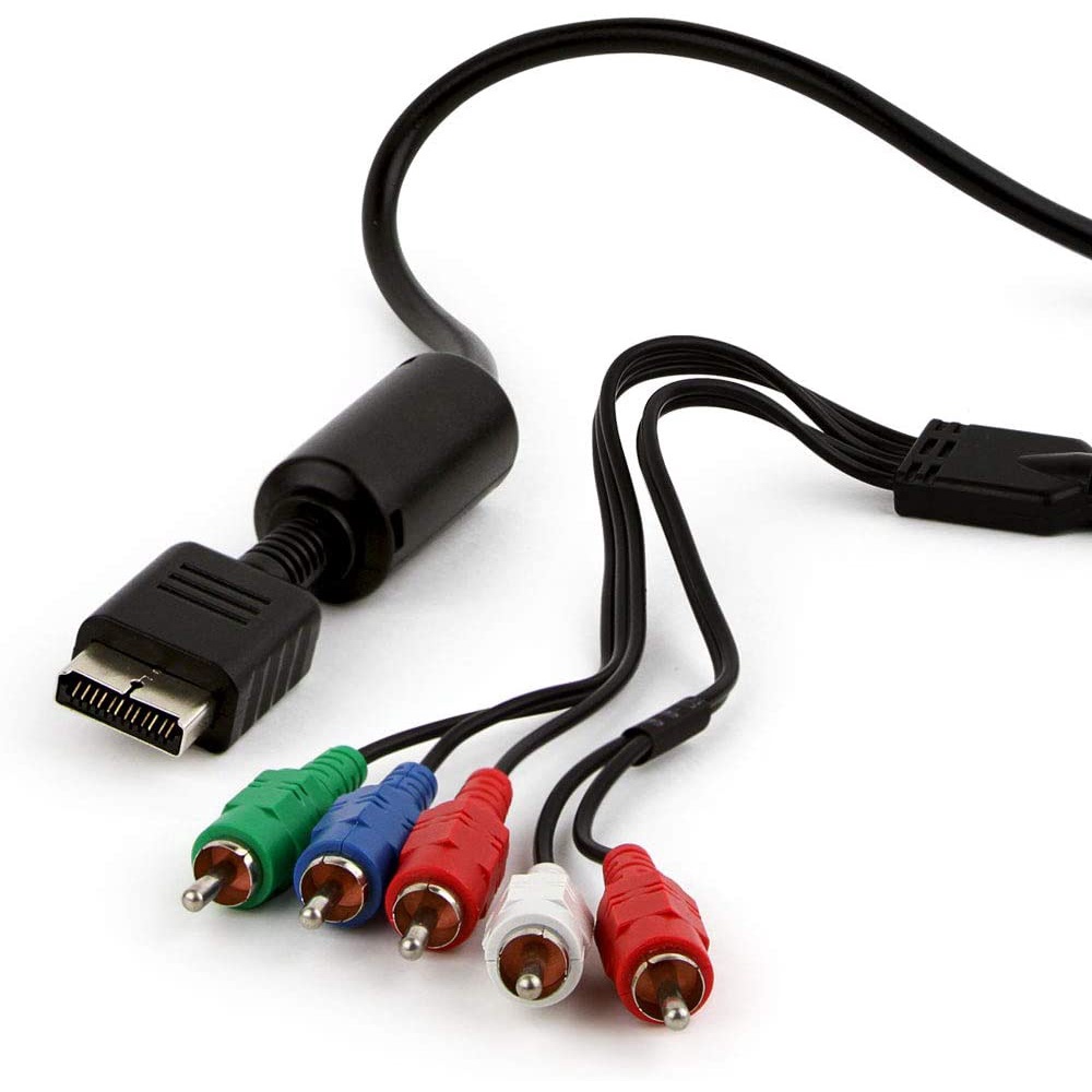 Cabo Video Componente Ponta Prata Ps2 Ps3 Alta Definição