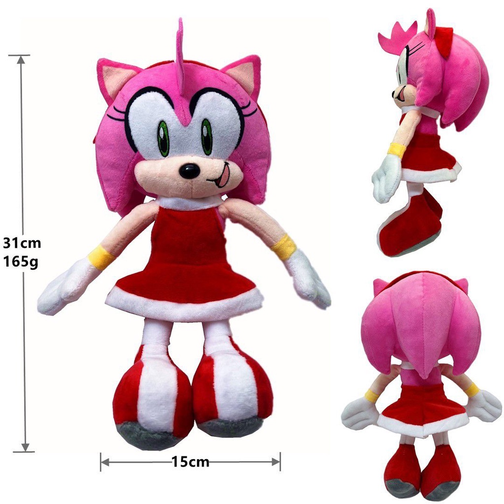 Amy Animal Game 30cm Rose Hedgehog Kawaii Boneca De Pelúcia Recheada Cartoon em Oferta na Shopee