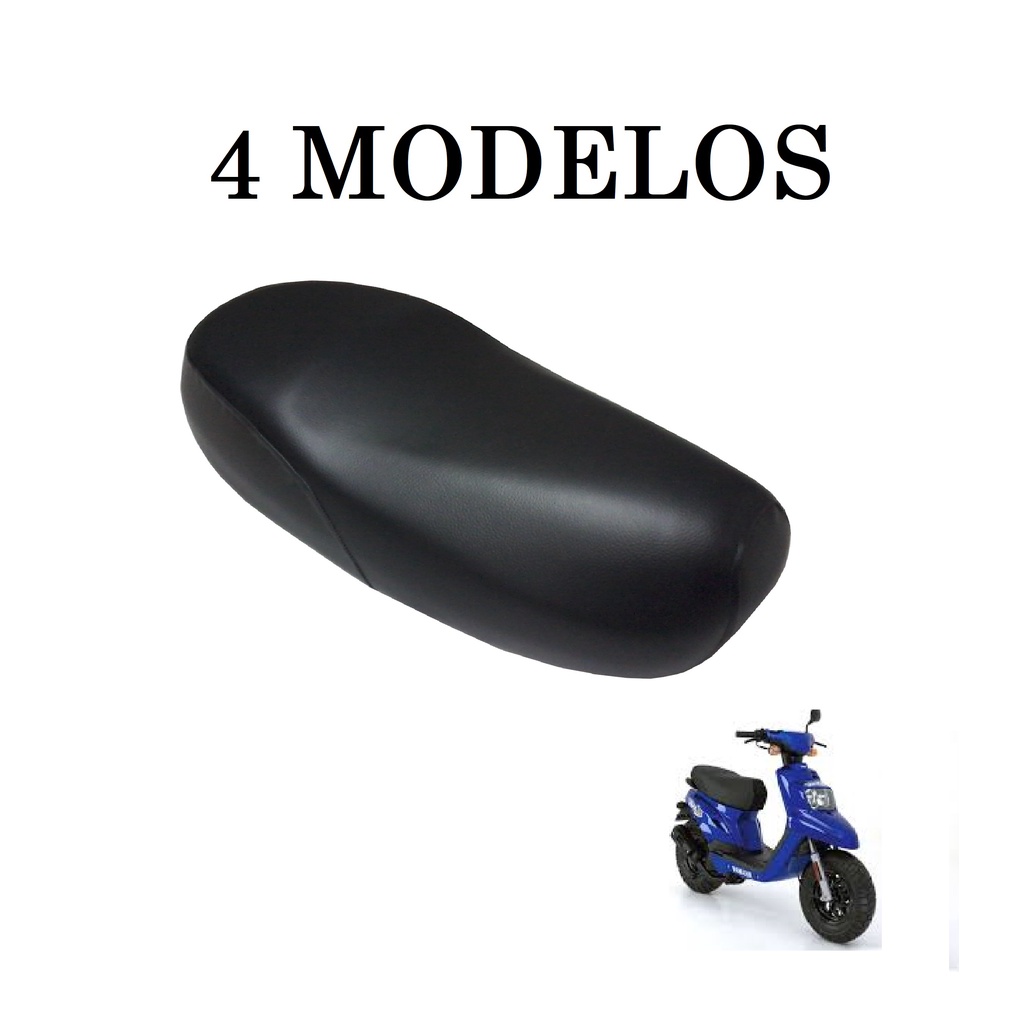 Capa Do Banco Yamaha Bws 50cc Modelo Original Preto - Liso / Antiderrapante / Fibra de Carbono