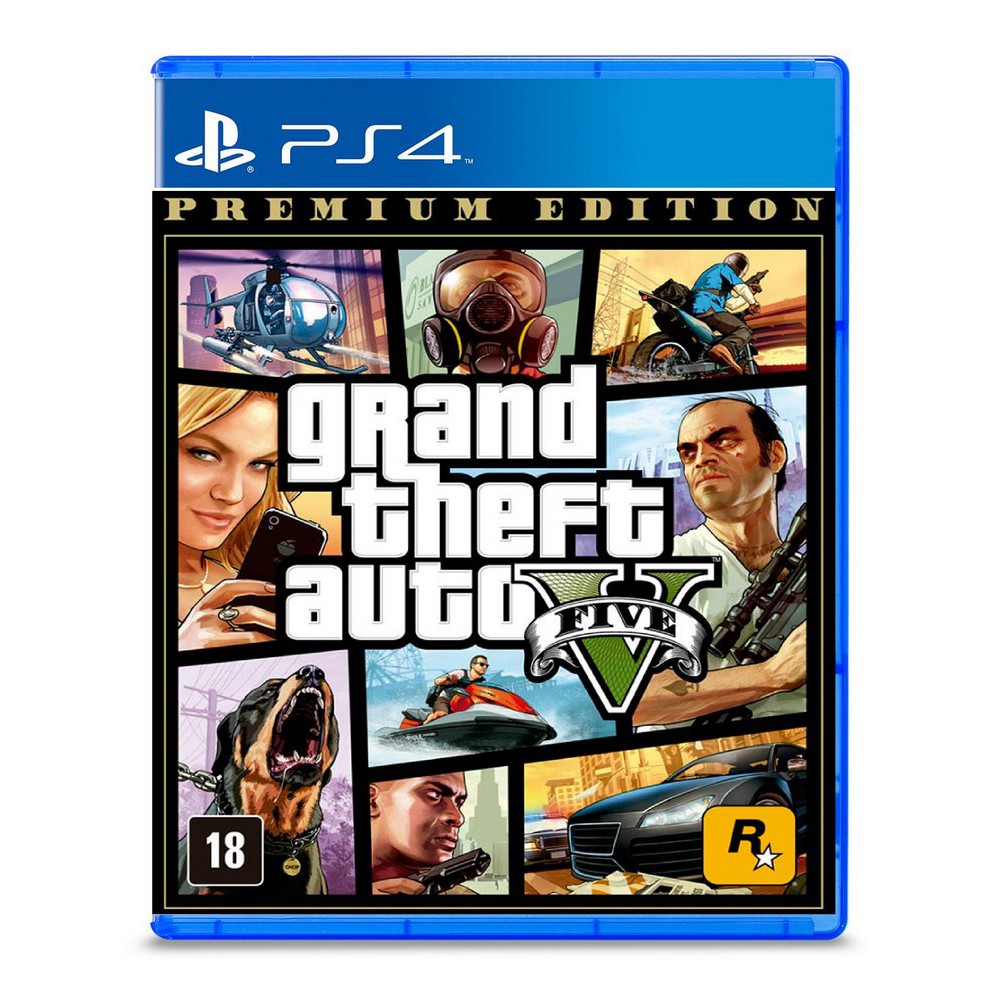 Grand Theft Auto V - Premium Edition - Ps4 - MIDIA FISICA - LACRADO - GTA 5