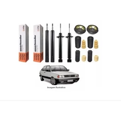 4 Amortecedores Cofap Gol G1 1982 Quadrado + Kits Batente