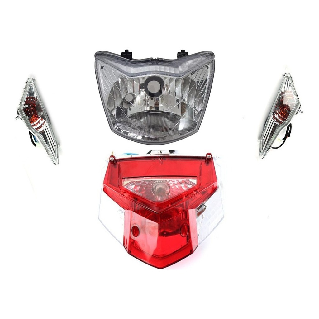 Kit Bloco Óptico Farol Lanterna E Piscas Traxx  Moby 50 2013