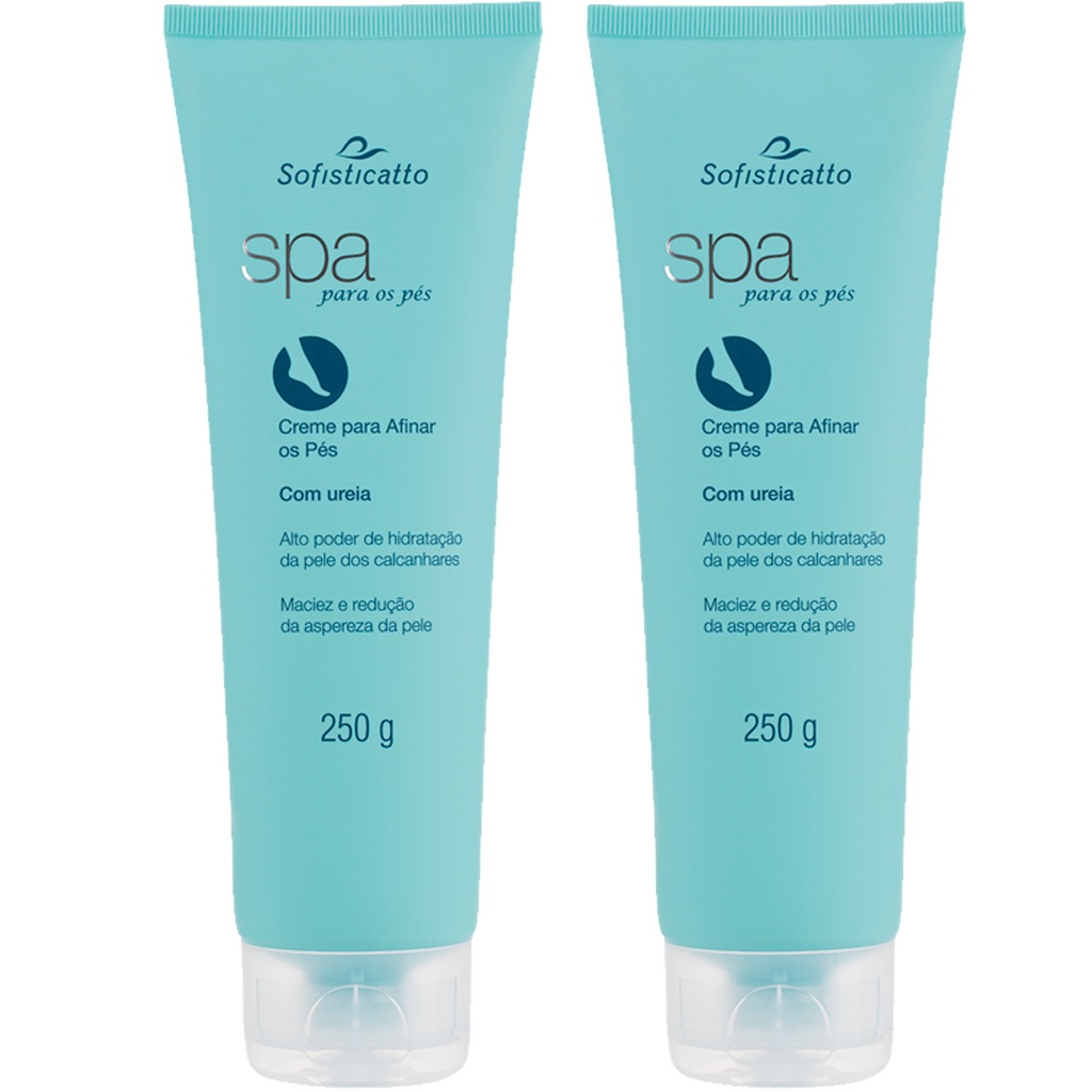 Kit 02 Cremes Hidratante Para Afinar Os Pés Com Uréia 250g em Oferta na Shopee