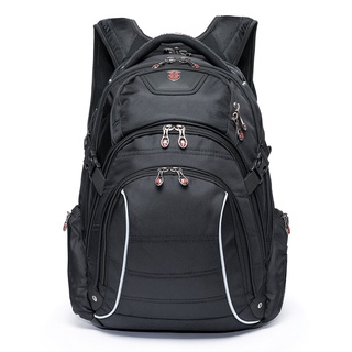 Mochila Swissport Hightech Executiva Notebook C/ Capa De Chuva Preta
