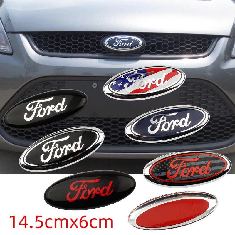 1 ❤ Liga de Alumínio Adequada para FORD 07-13 Mondeo Winning Front Rear Logotipo FORD Max Rear Logotipo FORD Traseiro