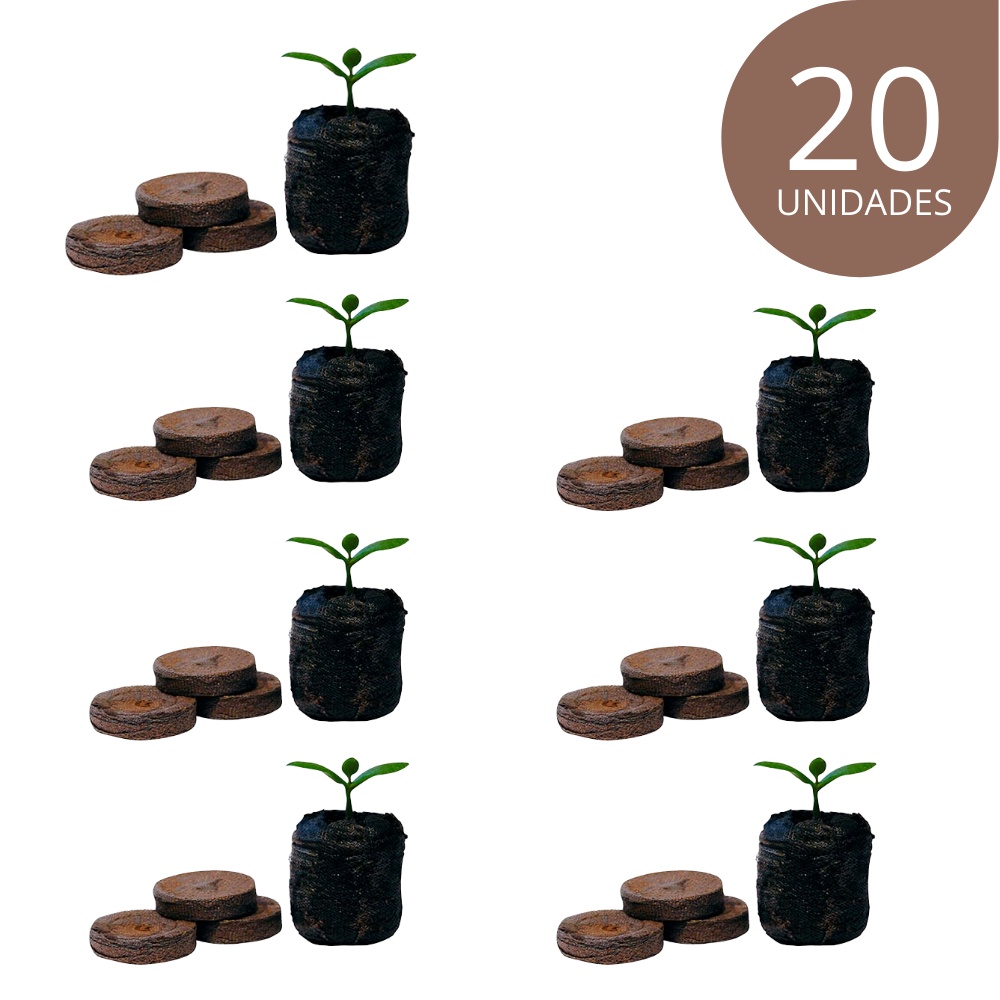 Célula De Germinação E Clonagem Jiffy - 2,5x3,5cm 20UN