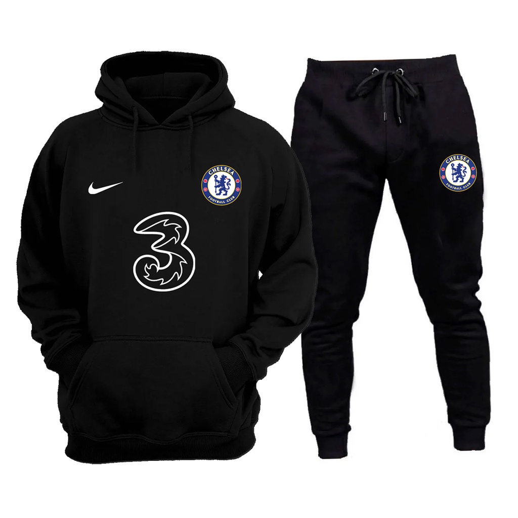 Conjunto de Moletom Time de Futebol Chelsea Masculino e Feminino ...