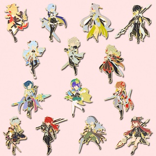 Broches De Lapela De Impacto De Genshin/Anime/Personagens/Joias/Presentes Para Amigo