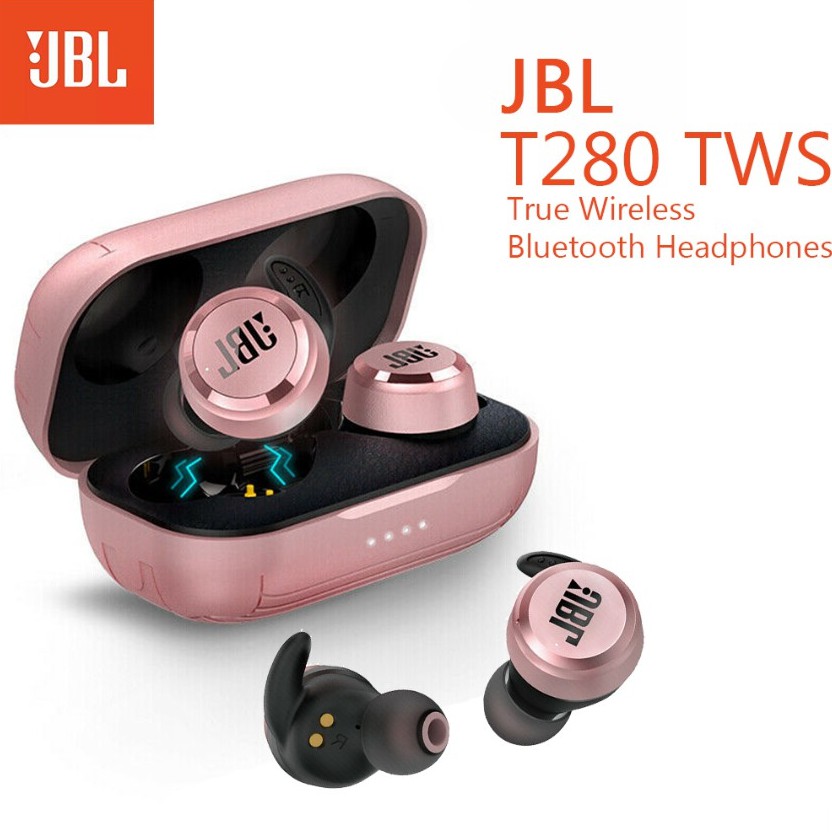 Original JBL T280 Tws Fone De Ouvido Esportivo Sem Fio Bluetooth 5.0
