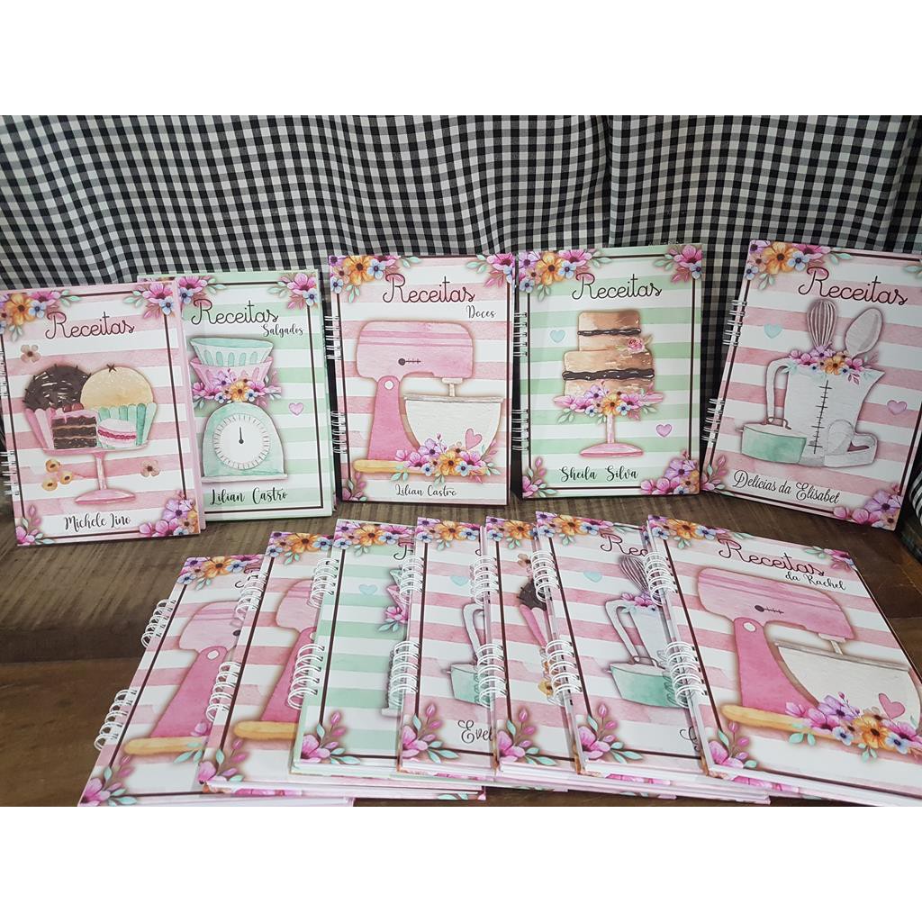 Caderno de Receitas Personalizado 120 páginas