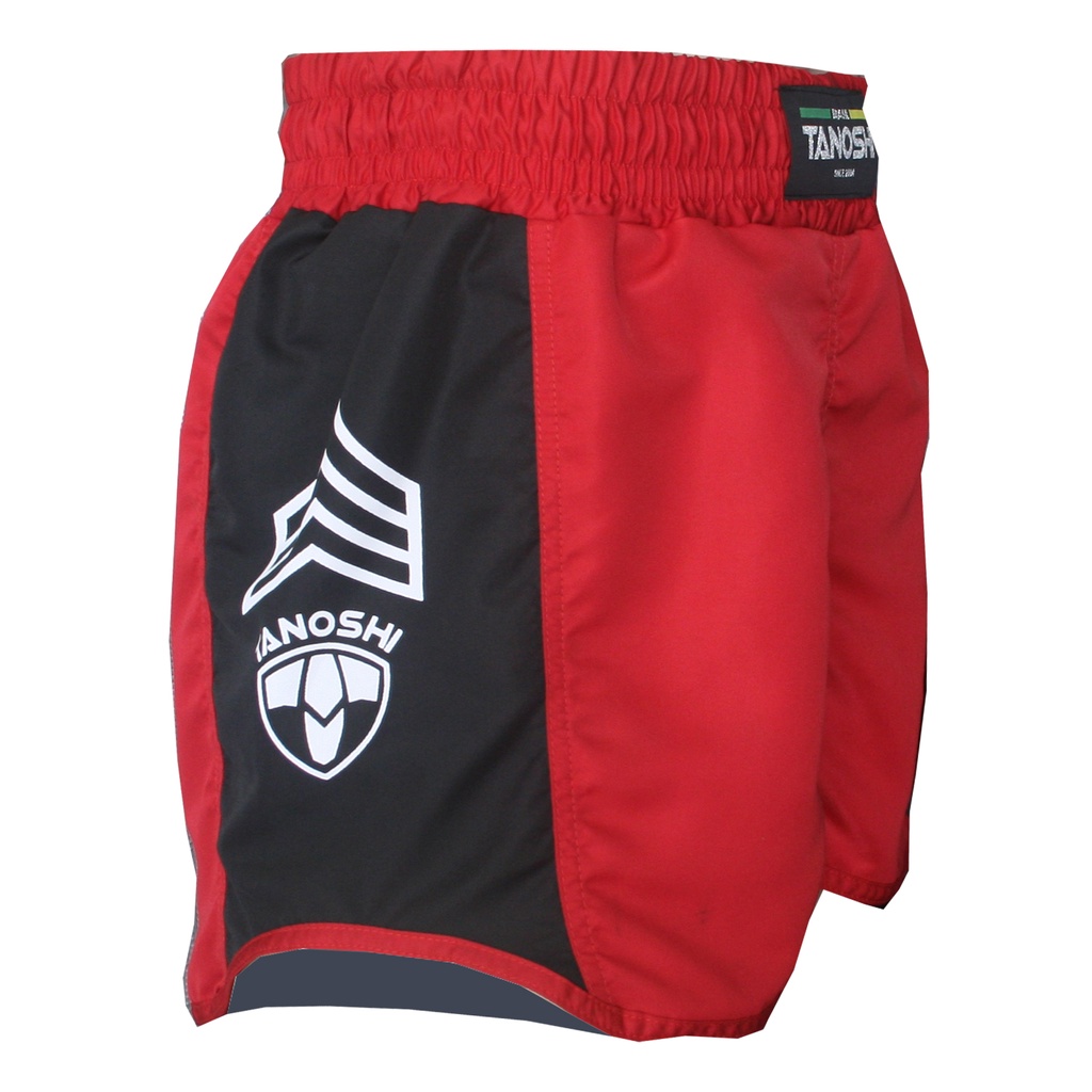 Shorts de luta MuayThai Sanda Kick Zhen Tanoshi Vermelho em Oferta na Shopee
