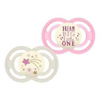 Kit 2 Chupetas Brilha no Escuro 6M+ Perfect Night Rosa - MAM