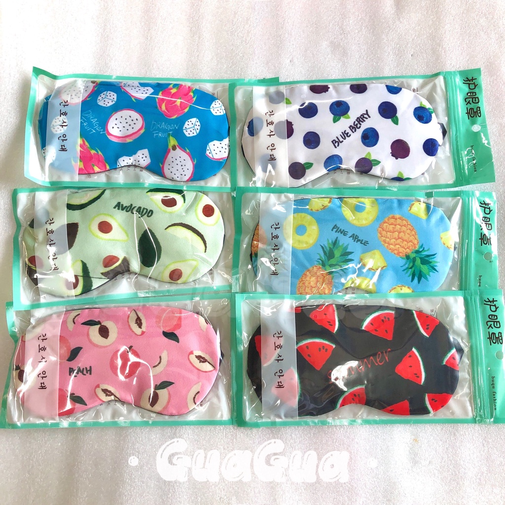 Máscara tapa olho com gel térmico para dormir e descanso estampas