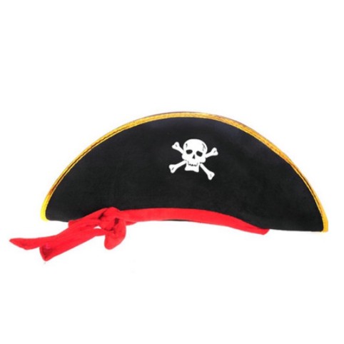 Chapéu De Pirata Cosplay Fantasia Acessório Caribe
