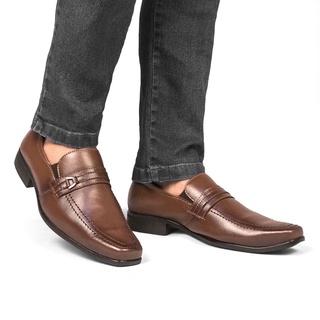 Sapato Social Mocassim Masculino Esporte Fino Masculino em Couro com Elástico Sanlorenzo 1103