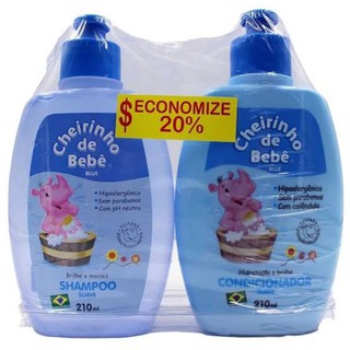 Colonia Cheirinho De Bebe Azul 210ml Shopee Brasil