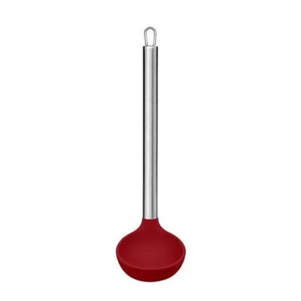 Concha De Silicone Cabo Inox Vermelha Multilaser - UD071