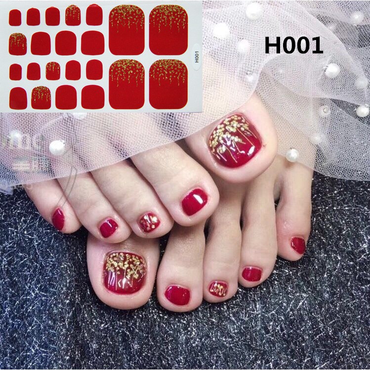 Adesivos para dedos dos pés à prova d'água da moda em 3D da Coreia Nail Art H001-050