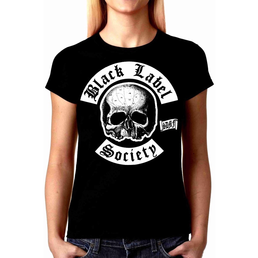 Camiseta blusa baby look feminina Black Label Society bandas metal