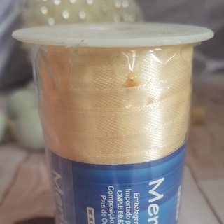 Fita de Cetim 01 (6mm) 100% Poliéster Merita - Rolo 3metros - Várias Cores