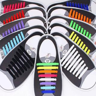16pcs/lot Elástico De Silicone Para Calçados Sem Atacadores Homens Mulheres Com De Borracha