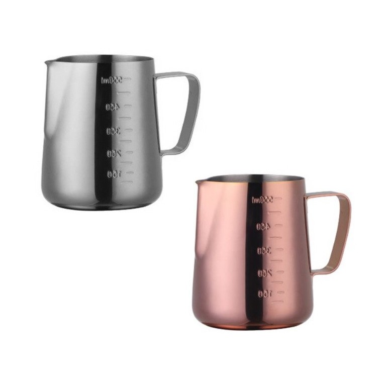 Leiteira 600 ml - Inox 304 - Prata e Rose