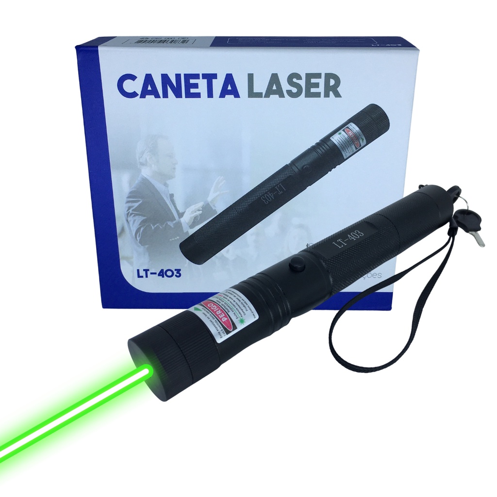 Caneta Laser Pointer Verde Ultra Forte 7500mw Alcance 50km Com Bateria