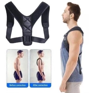 Corretor de Postura Suporte Ajustável Lombar Espinha Clavícula Cinta Postural