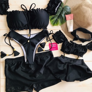 leia a descrição, 🛒monte seu kit família de praia 🏖 Pai mãe e filha preto básico