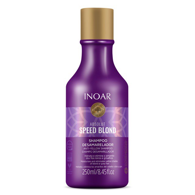Inoar Absolut Speed Blond Shampoo 250ml - Beauty