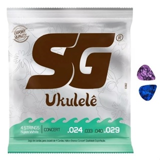 Encordoamento Ukulele Concert SG 10982 + 2 Palhetas em Oferta na Shopee