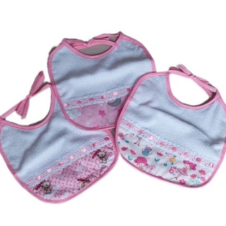 Kit 3 Babadores Bebê Feopuldo e Impermeável - Estampas Variadas