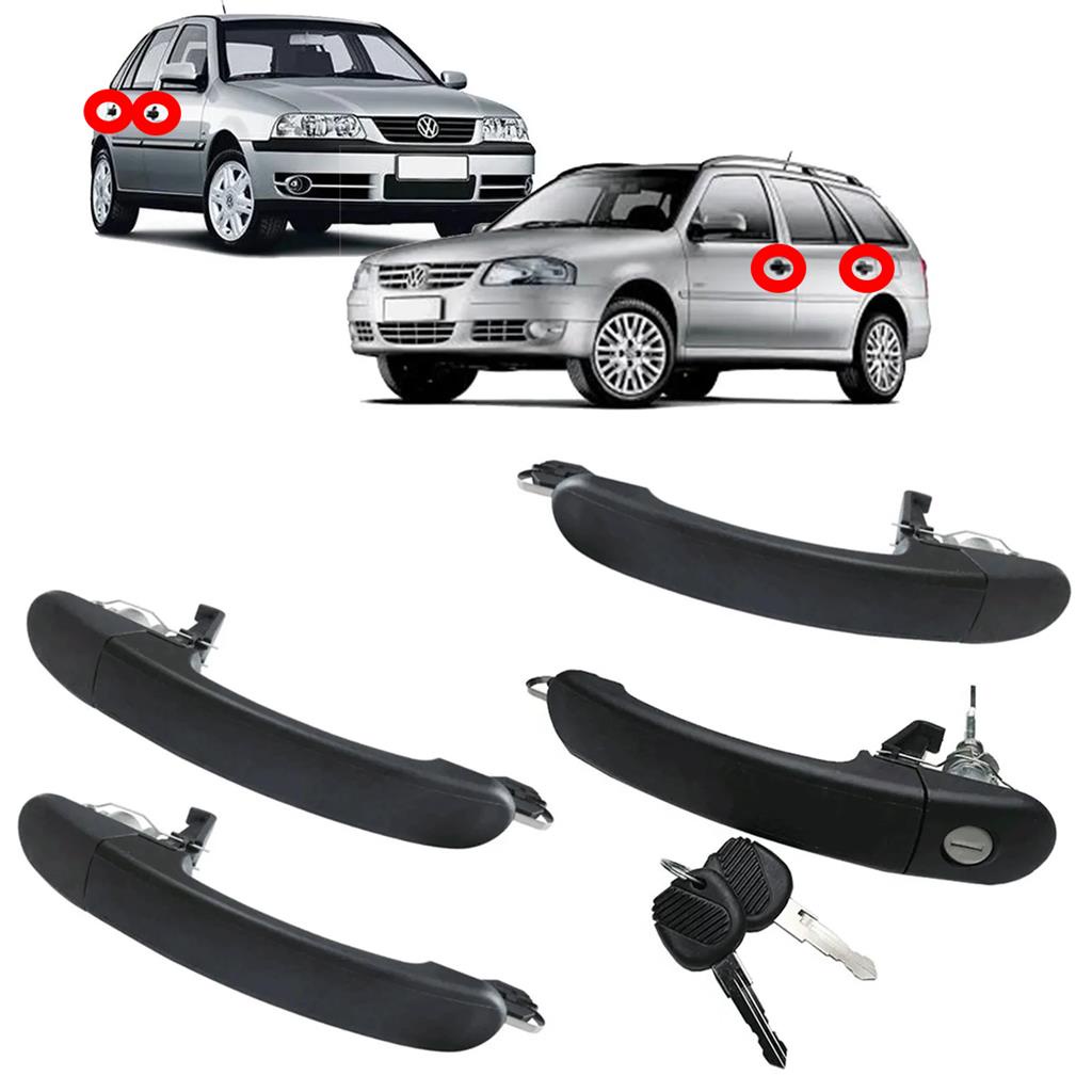 Kit 4  Macanetas Externa Porta Dianteira e Traseira Gol - Parati G3 4 Portas - Spare Parts and Accessories for Vehicles