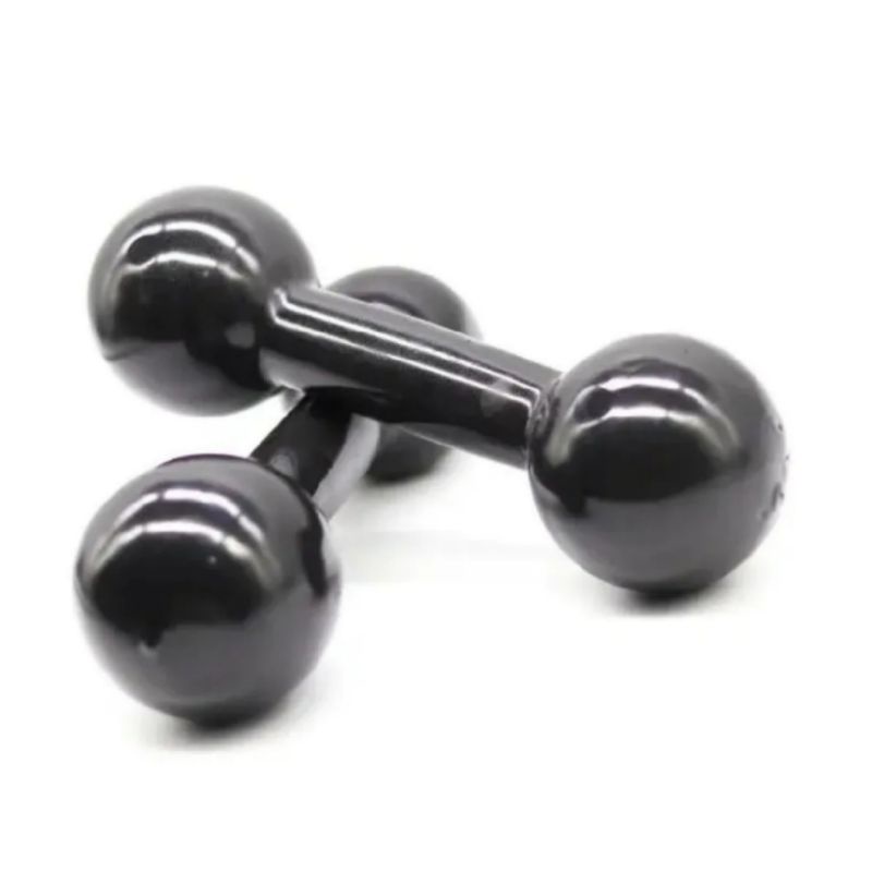 Par Halter 5 Kg Emborrachado Peso Halter + Brinde