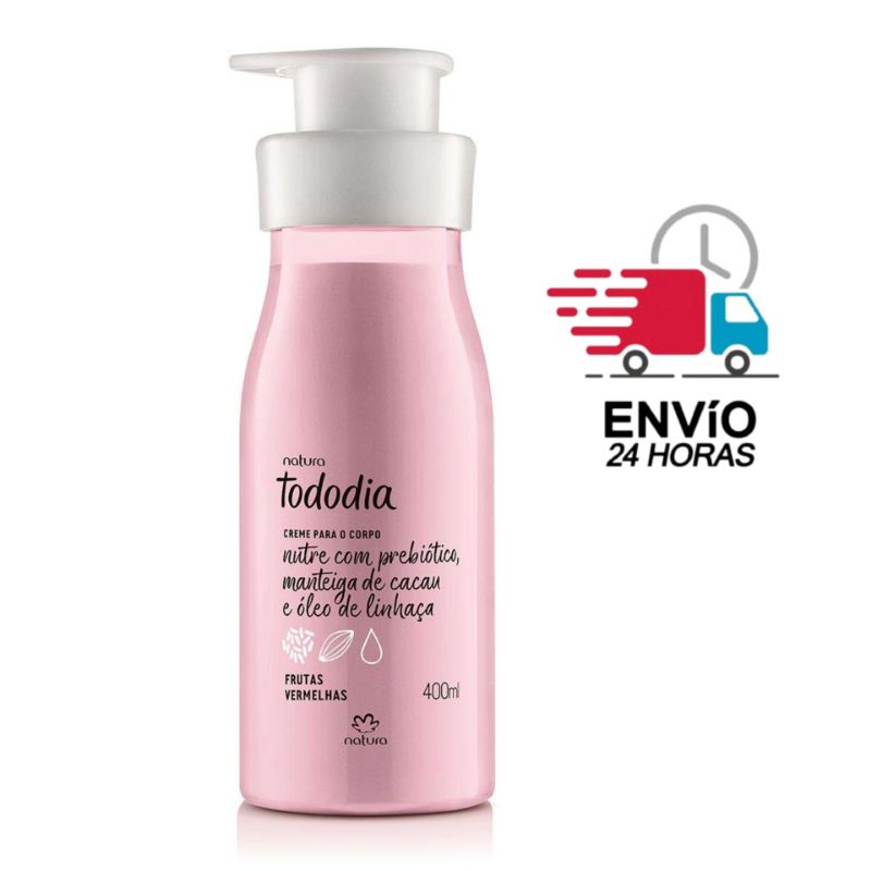 Frutas Vermelhas Natura Tododia Creme Hidratante Corporal 400ml - Produto  Novo - Original | Shopee Brasil