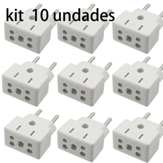 Kit 10  Adaptador Tomada Multiuso Plug Elétrico 10a / 20a Bob Esponja SP231/Cog-7 em Oferta na Shopee