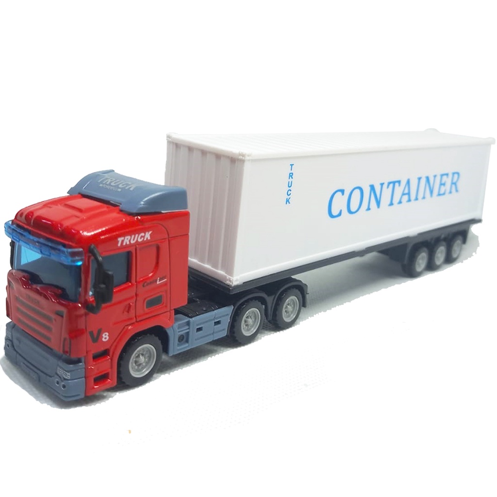 Miniatura Caminhão Trucado Container Coleção escala 1/64