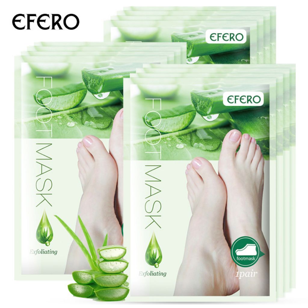 Removedor De Pele Morta Máscara Esfoliante Para Pés Peeling Clareador Aloe Hidratante Peelingefero
