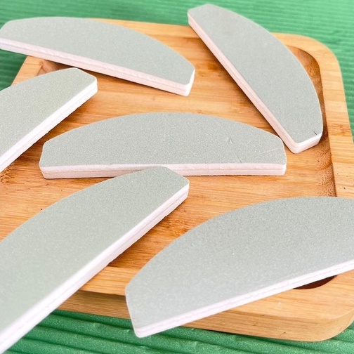 Mini Lixa Polidora Bumerangue Fina 320/320 Profissional Nails