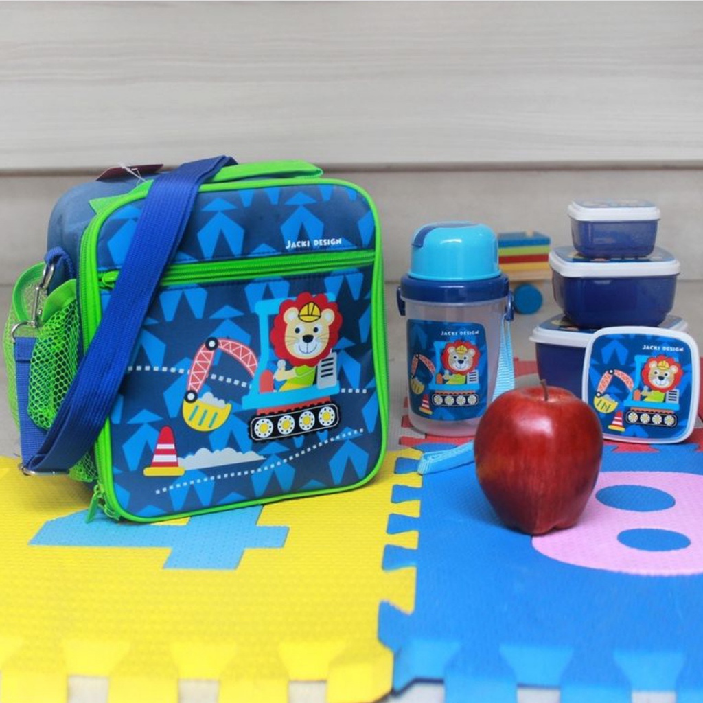 Kit Lancheira Infantil Kids + Marmita + Squeeze Jacki Design | Shopee ...