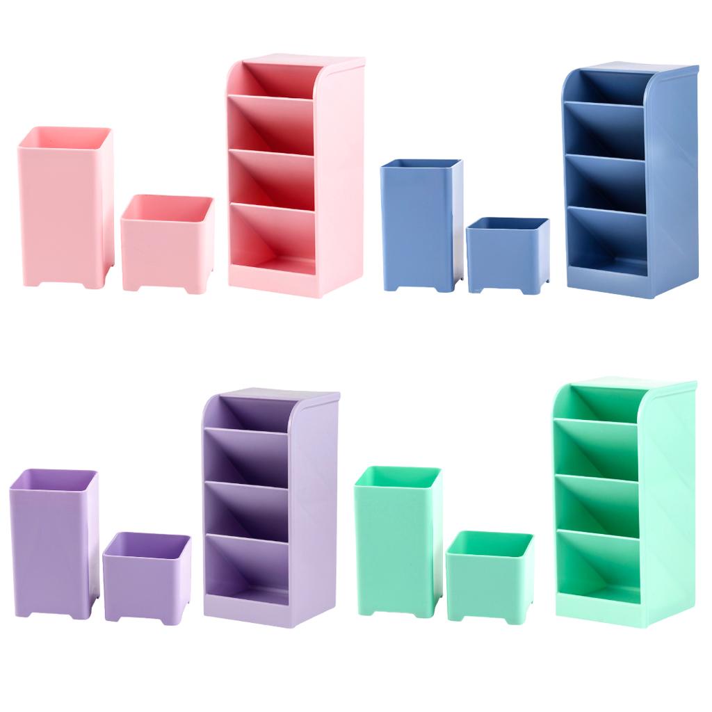 organizadores de mesa diagonal e porta objetos kit para mesa canetas porta lapis coloridos  maxcril em Oferta na Shopee
