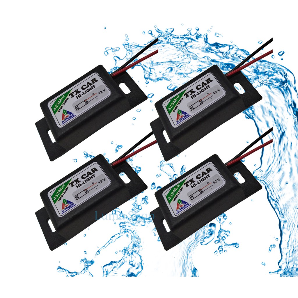 Kit 4 Controle Portão Tx Car Prova D' Água 433,92 Mhz Code Learn Seg PPA Garen RCG Unisystem