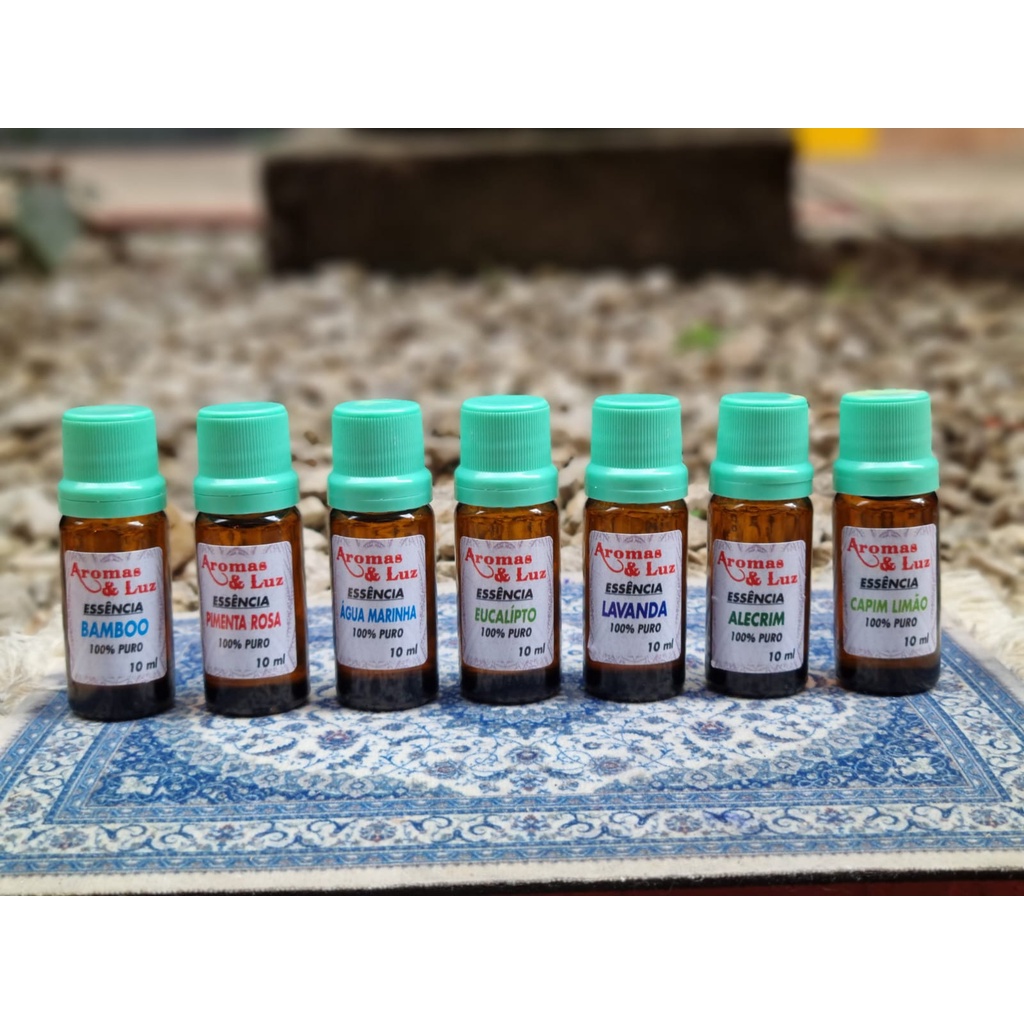 Essências Concentradas para Aromaterapia, Difusores Elétricos e Aromatizadores.