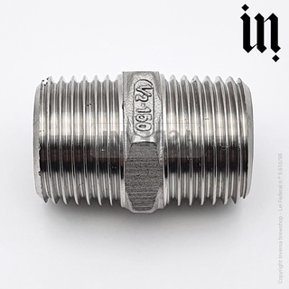 Conexão Niple Inox 316 Rosca Bsp Ø 1/2" Conector Niple