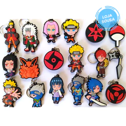 Chaveiro Borracha Narut0 Anime Geek