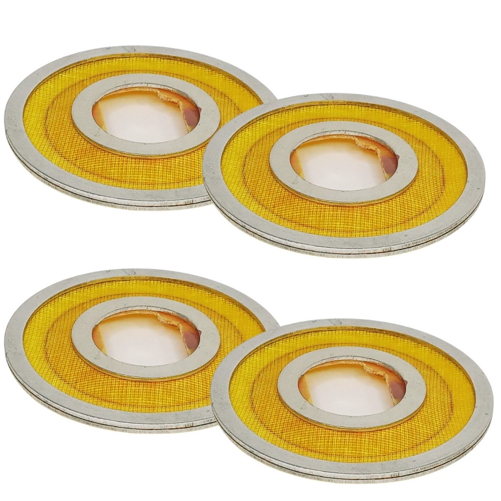 Kit Com 4 Reparos Tweeter ST300 Alumínio Completo Fenólico ST 300 8 Ohms Reforçado Compatível Com Selenium Jbl