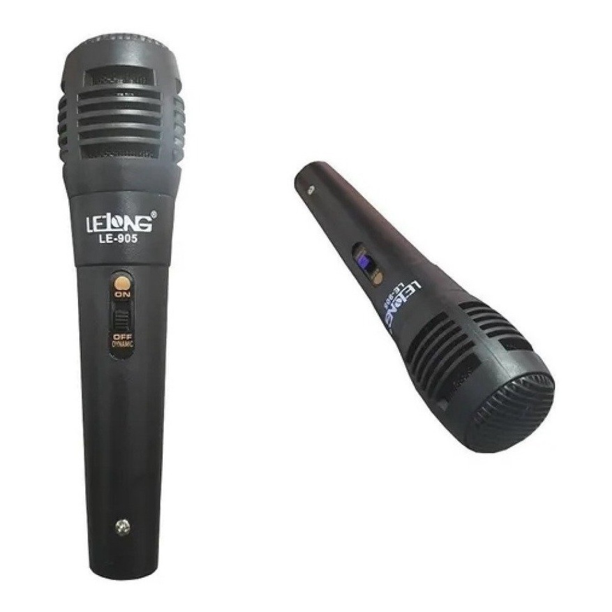 Microfone Lelong 905 Profissional Dinámico com Fio p10 para Karaoke, Palestras, Eventos e apresentações. Aproveite!!