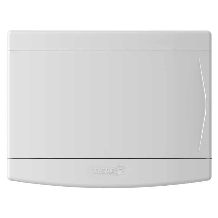 Tampa + Moldura Tigre Original P/ Quadro De Distribuição 6/8 Branco