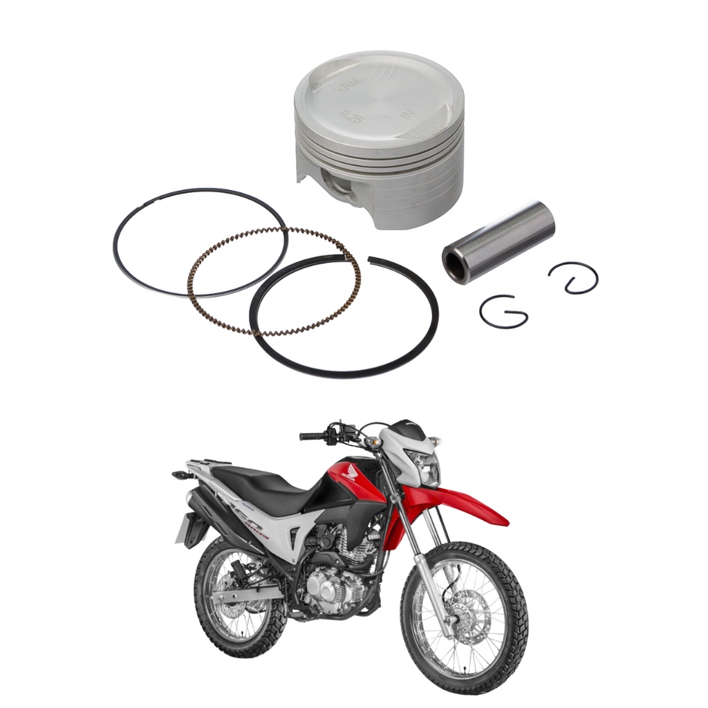 Pistao Kit C/anel Kmp Cg 150 0.25 em Oferta na Shopee